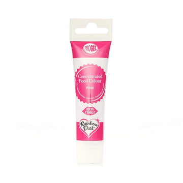 Rainbow Dust Progel® Concentrated Food Colour, Pink Colouring Gel For Baking And Cake Decorating, 25G Tube