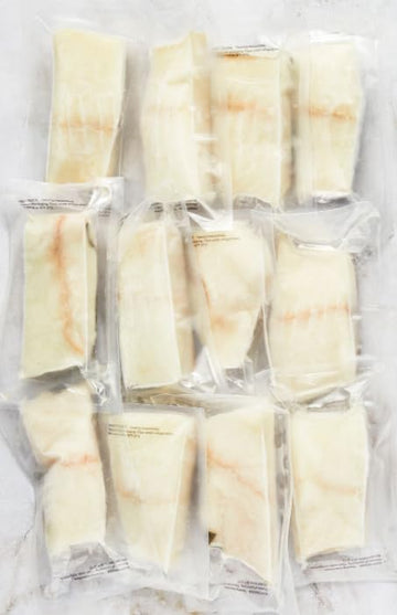 Fresh Frozen Wild Alaskan Halibut by Northwest Wild Foods - Flaky, White Fish, Boneless, Skin-Off, Sustainably Harvested (12 x 6