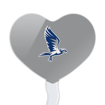 GRAPHICS & MORE Acrylic Cupcake Picks Set of 6 - Broward College Heart Love Decoration Toppers, Model CUPT.HRT.ACR.6PK.CLCBRW500B