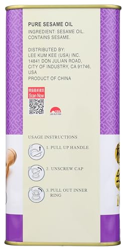 Lee Kum Kee Pure Sesame Oil - 55.7 fl oz (1.65 L) - Pack of 1