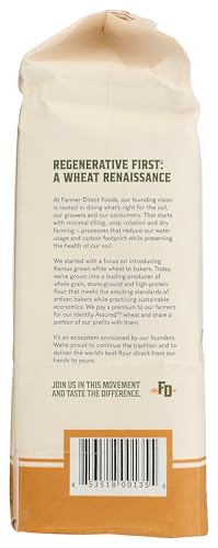 Heirloom Wheat Flour | Farmer Direct Foods | Regenerative Bread Flour | 5 LBS | Easily Digestible | Non-GMO | Made in USA | Pant