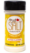 Mysalt Butter Flavored Salt Substitute - 100% Salt Free - Sprinkle On Potatoes, Fresh Corn & Vegetables