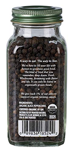 Simply Organic Black Pepper Whole, 2.65 Ounce