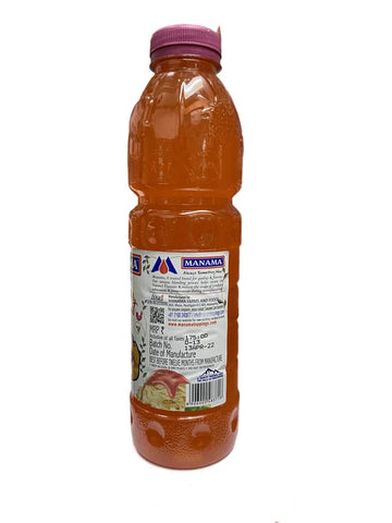 Manama Peach And Apricot Fruit Crush For Dessert Toppings Like Ice Creams And Shakes, 750Ml