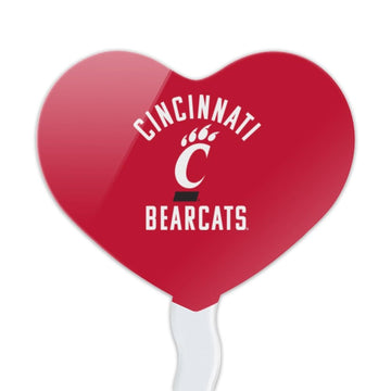 GRAPHICS & MORE Bearcats Logo Cupcake Picks Set of 6 - Acrylic Decoration Toppers