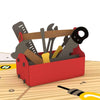 Toolbox 5''x7'' Card, Pop-Up Cards, Everyday Pop-up card