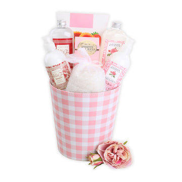 Rose Spa Self Care Gift Basket