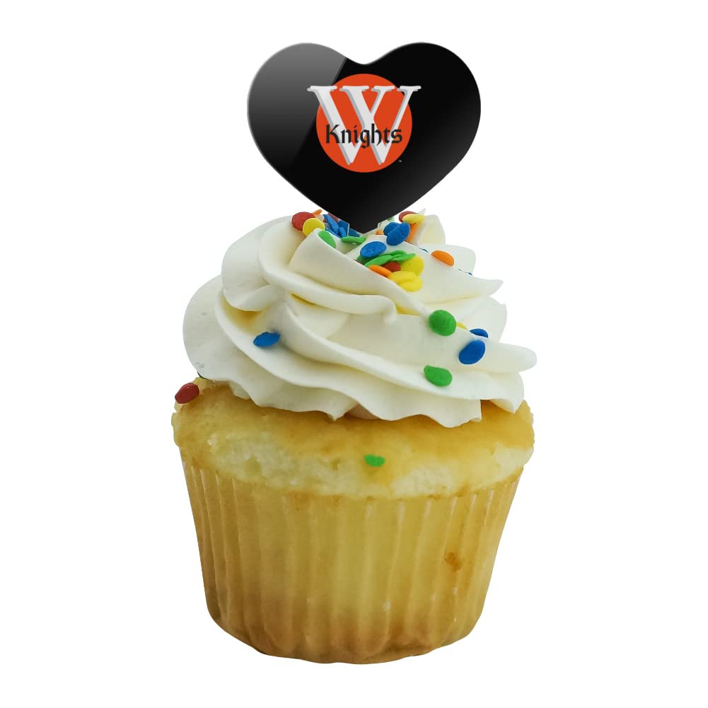 GRAPHICS & MORE Cupcake Picks Set of 6, Acrylic, Wartburg College Secondary Logo