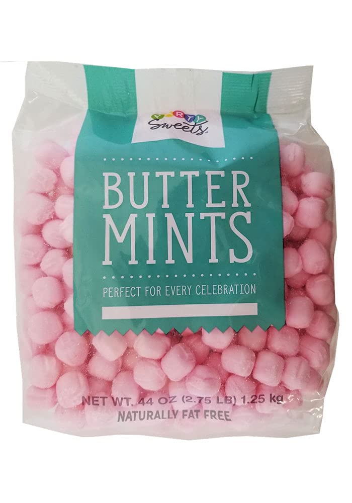 Party Sweets Pink Buttermints, 2.75 Pound, Appx. 350 Pieces From Hospitality Mints