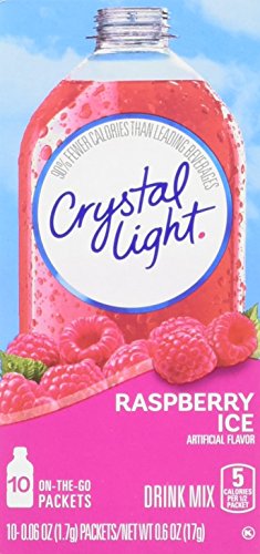 Crystal Light On The Go Raspberry Ice, 10-Packet Boxes (Pack Of 4)