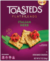 Generic Toasteds Italian Herb Flatbreads 2x 8.7oz Boxes. (Formerly Kellogg s Town House Flatbread Crisps).