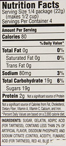 Jell-O Black Cherry Gelatin Mix, 3 oz Bags, Pack of 24