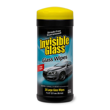 Invisible Glass 90166 28-Count Lint-Free And Ammonia-Free Large Glass Cleaning Wipes Are Tint Safe Enjoy Streak Free Windows, Mi