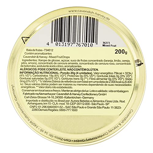 Cavendish And Harvey Mixed Fruit Drops 200G