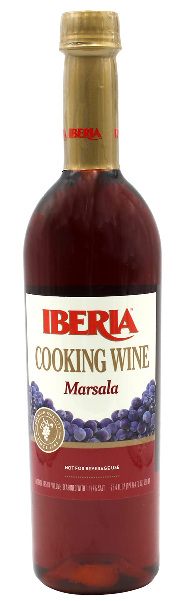 Iberia Marsala Cooking Wine, 25.4 Fl Oz, Marsala Color, Pack of 1