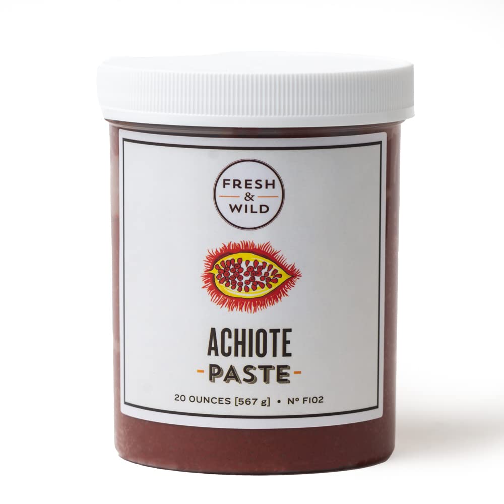Fresh & Wild | Premium Achiote Paste | Vegan, Gluten-Free | For Cooking with Chicken, Pork, Fish, Seasoning in South American an