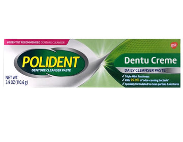 Polident Dentu-Creme Denture Cleaner - 3.9 Oz, Pack Of 5