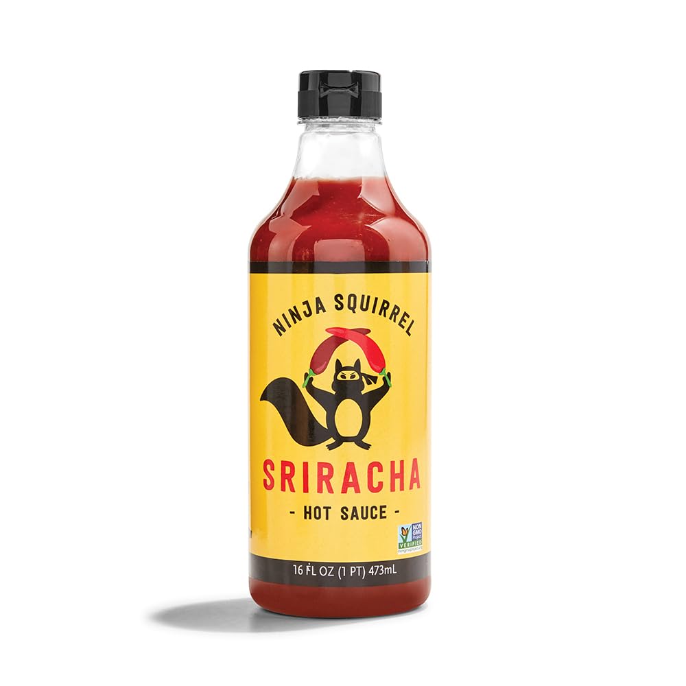 Ninja Squirrel, Sriracha Hot Sauce, 16 Fl Oz