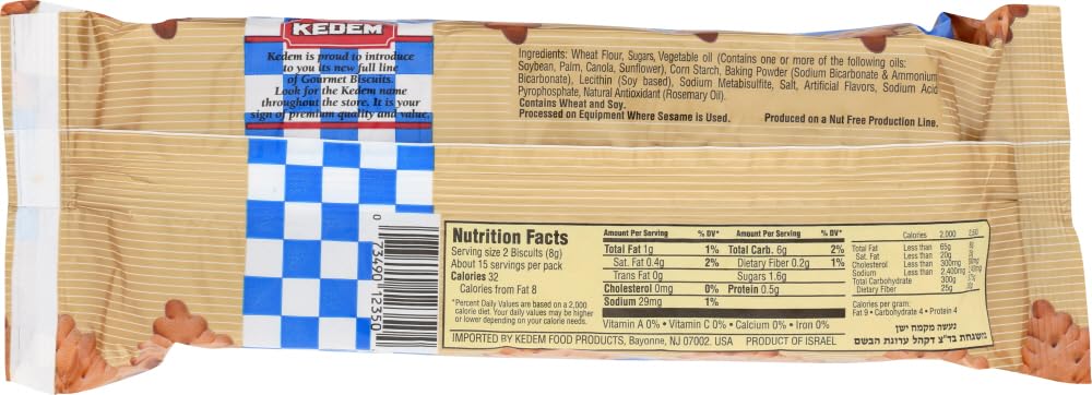 Kedem Tea Biscuits (Plain, 12 Pack)