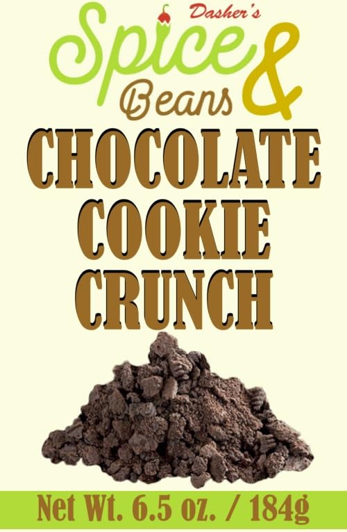 Chocolate Cookie Crunch Ice Cream Topping & Cake Decoration 6.5 oz, by Dashers Spice & Beans