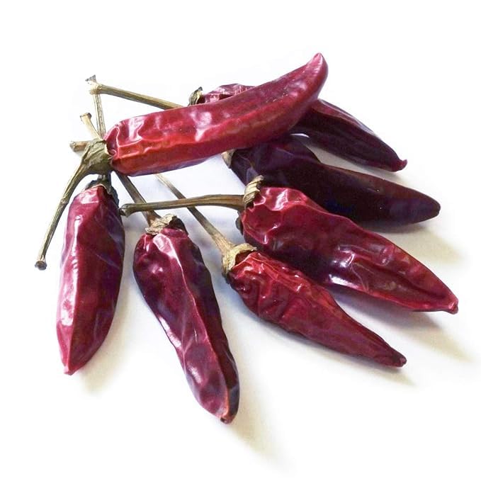 Alma Gourmet Whole Dried Calabrian Hot Chili Peppers Imported From Italy - Authentic Peperoncino Secco Calabrese - 14.1Oz (400G)