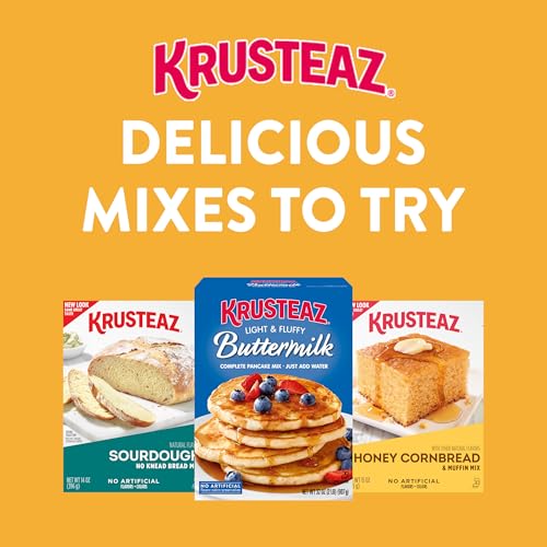 Krusteaz Heart Healthy Buttermilk Pancake and Waffle Mix Light & Fluffy 25.2 oz Boxes (Pack of 8)