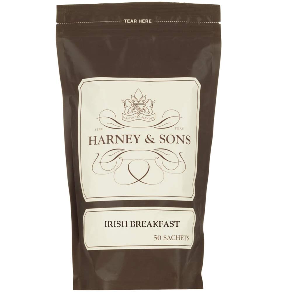 Harney & Sons Irish Breakfast Tea 100% Assam, Bag Of 50 Sachets