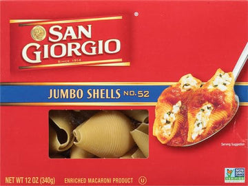 San Giorgio Jumbo Shells Pasta, 12 Oz