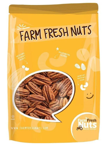 Whole, Shelled & Raw Georgia Pecans by Farm Fresh Unsalted & Handpicked for Freshness| Perfect For Pecan Pie, Cookie, Praline, B