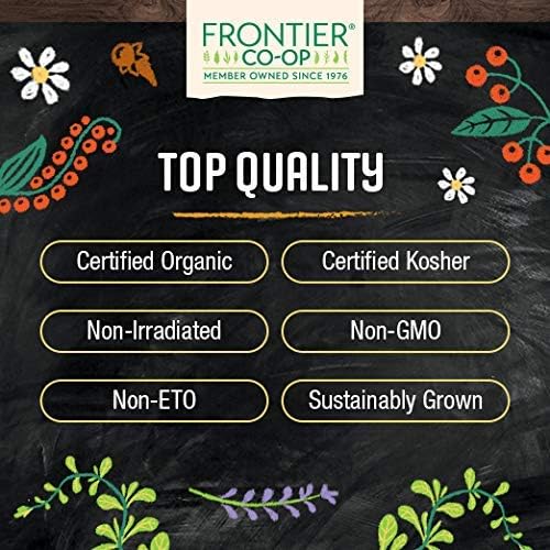 Frontier Herb Organic Cinnamon Ground, Non Irradiated, Non Gmo, 16 Ounce (Pack Of 1)