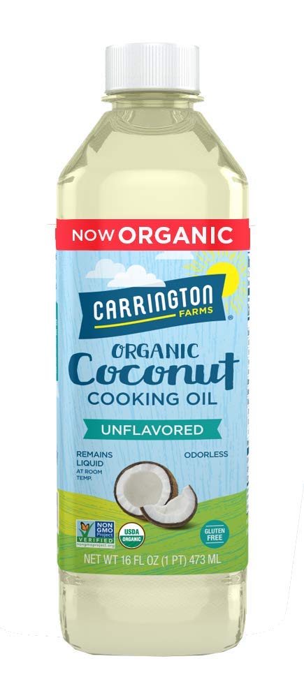 Carrington Farms Gluten & Hexane free, NON-GMO, No Hydrogenated and Trans Fats in a BPA free bottle, Liquid Coconut Cooking oil,