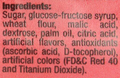 Sour Power Enhanced Candy Belts, Raspberry/Cherry, 6.6 Lb