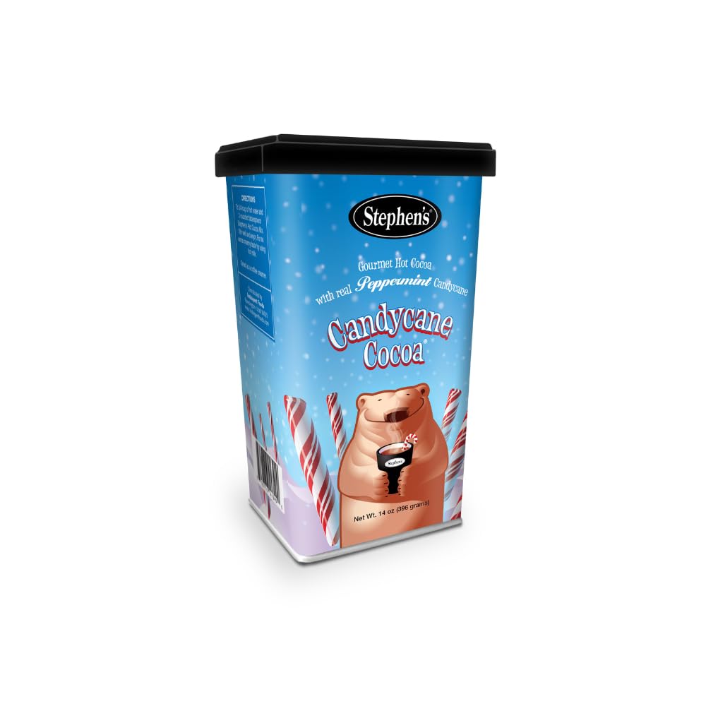 Stephen's Gourmet Hot Cocoa, Candycane Cocoa Milk, 14 OZ (Pack of 1)