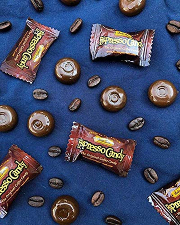 Balis Best Espresso Candy, Individually Wrapped, 1 Pound Jar, Made with Real Sumatran Coffee, Brown