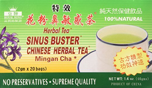 Royal King Sinus Buster Chinese Herbal Tea (40G)(20 Bags X 2G Each) - 1 Box