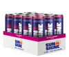 Legendary Sunshine Sparkling Energy Drink, Black Cherry, 360mg Electrolytes, 70mg Natural Caffeine, 12 Fl Oz, Pack of 12