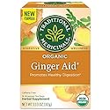Traditional Medicinals Organic Ginger Aid Tea - 16 Tea Bags, Promotes Healthy Digestion, Pack of 1