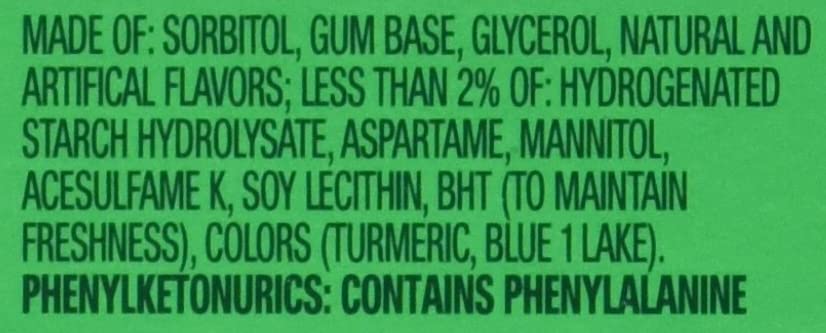 Wrigley'S Sugar Free Gum, Extra Spearmint,20 Count,15 Sticks Each