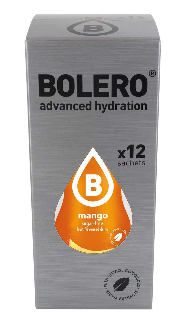 BOLERO - Mango Flavored, Sugar Free and Low Calorie Powdered Drink Mix, Makes 1/2 Gallon for Strong Flavor or 1 Gallon for Mild