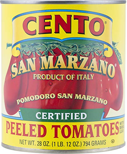 Cento Certified San Marzano Whole Peeled Plum Tomatoes, 28 Oz (Pack Of 6)