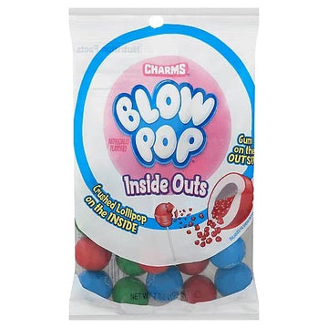 Charms Blow Pop Gumballs Candy Inside Outs 7 Ounce Bag