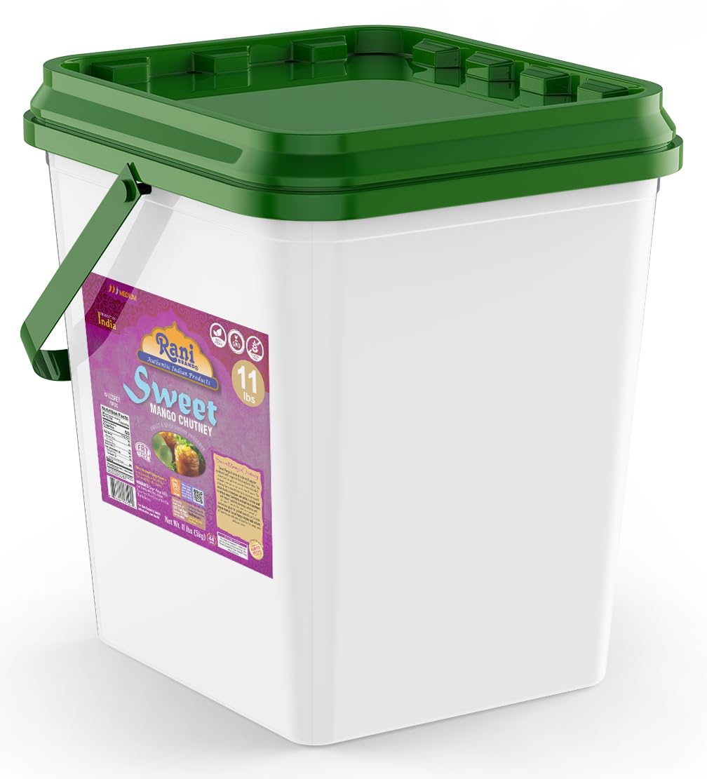 Rani Sweet Mango Chutney (Indian Preserve) 176Oz (11Lbs) 5Kg Bulk, Ready To Eat, Vegan ~ Gluten Free, All Natural, Non-Gmo, Kosh