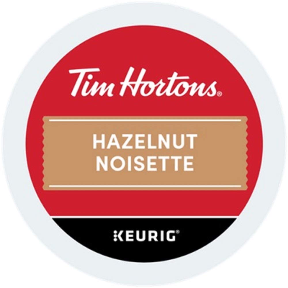 Tim Hortons Hazelnut Flavored Medium Roast Coffee K-Cup Pods 72ct, 12 Count (Pack of 6), Red, Model MP261