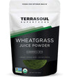 Terrasoul Superfoods Organic Wheat Grass Juice Powder, 5 Oz, Grown in Utah, Nutrient Concentrated for Smoothies and Detox Drinks
