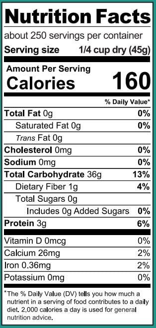 Ralston Family Farms Traditional White Rice 25 Lb Bucket, American Grown, Non-Gmo, Naturally Gluten Free