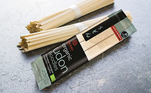 Hakubaku Organic Udon Authentic Japanese Wheat Noodles, No Salt Added, 9.5 Ounce