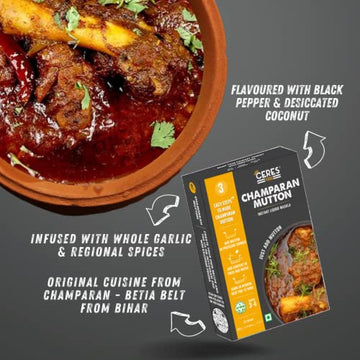 Ceres Foods Champaran Mutton Masala | Ahuna Handi Mutton Masala | Mutton Cooking Paste |Curry Paste | Curry Mix | Shipped Fresh