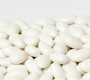White Jordan Almonds by Its Delish, 1 LB Bulk | Sugared Almond Nut with Sweet Hard Candy Coating - Bulk Wedding Favors, Bridal a