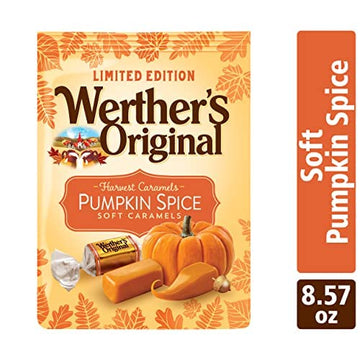 Werther'S Original Soft Harvest Pumpkin Spice Caramel Candy, 8.57 Oz Bag