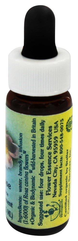 Flower Essence Services Essence, Wild Rose, 0.25 Ounce